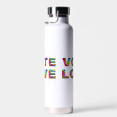 SlipperyJoeの投票愛の平等ゲイプライドギフトL ウォーターボトル (右面)