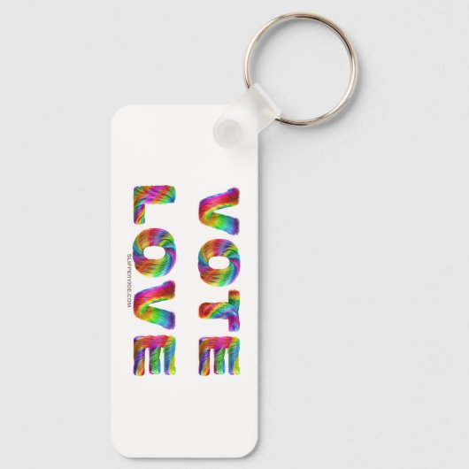 SlipperyJoeの投票愛の平等ゲイプライドギフトL キーホルダー (裏面)