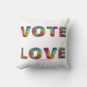 SlipperyJoeの投票愛の平等ゲイプライドギフトL クッション (正面)