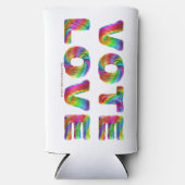 SlipperyJoeの投票愛の平等ゲイプライドギフトL スリム缶クーラー (正面)