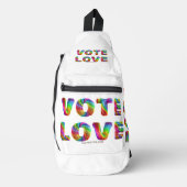 SlipperyJoeの投票愛の平等ゲイプライドギフトL スリングバッグ (正面)