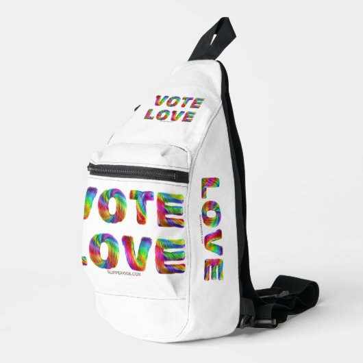 SlipperyJoeの投票愛の平等ゲイプライドギフトL スリングバッグ (右コーナー)