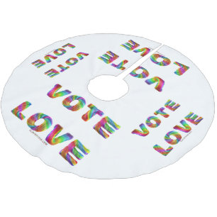 SlipperyJoeの投票愛の平等ゲイプライドギフトL ブラッシュドポリエステルツリースカート