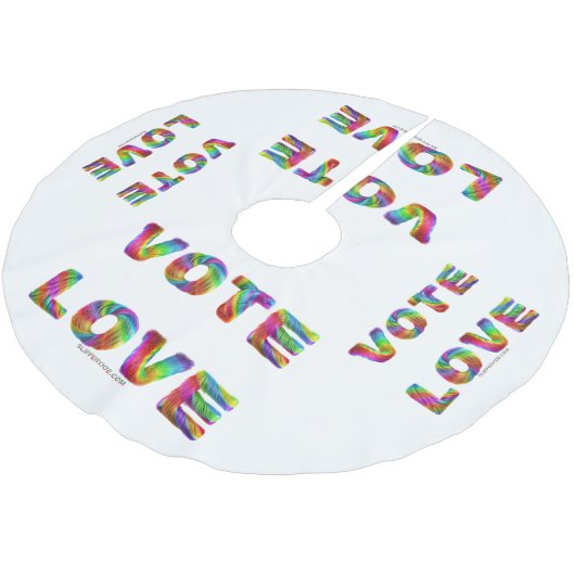 SlipperyJoeの投票愛の平等ゲイプライドギフトL ブラッシュドポリエステルツリースカート (アングル)