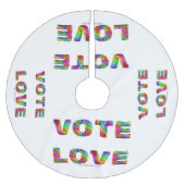 SlipperyJoeの投票愛の平等ゲイプライドギフトL ブラッシュドポリエステルツリースカート (正面)