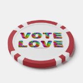 SlipperyJoeの投票愛の平等ゲイプライドギフトL ポーカーチップ (シングル)