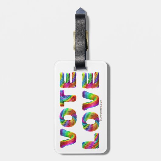 SlipperyJoeの投票愛の平等ゲイプライドギフトL ラゲッジタグ