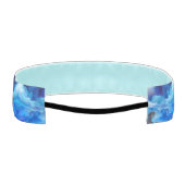 SlipperyJoeの抽象芸術クラウドアートワークのカラフル アスレチックヘッドバンド (裏面)