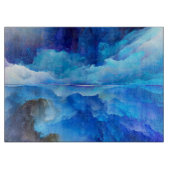 SlipperyJoeの抽象芸術クラウドアートワークのカラフル カッティングボード (正面)