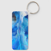 SlipperyJoeの抽象芸術クラウドアートワークのカラフル キーホルダー (裏面)