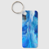 SlipperyJoeの抽象芸術クラウドアートワークのカラフル キーホルダー (正面)
