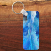 SlipperyJoeの抽象芸術クラウドアートワークのカラフル キーホルダー (正面)