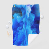 SlipperyJoeの抽象芸術クラウドアートワークのカラフル ゴルフタオル (インサイチュ)