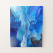 SlipperyJoeの抽象芸術クラウドアートワークのカラフル ジグソーパズル (縦)