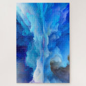 SlipperyJoeの抽象芸術クラウドアートワークのカラフル ジグソーパズル (縦)