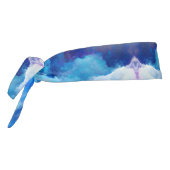 SlipperyJoeの抽象芸術クラウドアートワークのカラフル タイヘッドバンド (回転270)