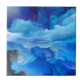 SlipperyJoeの抽象芸術クラウドアートワークのカラフル タイル (正面)