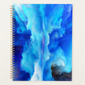 SlipperyJoeの抽象芸術クラウドアートワークのカラフル プランナー手帳 (正面)