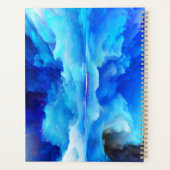 SlipperyJoeの抽象芸術クラウドアートワークのカラフル プランナー手帳 (裏面)