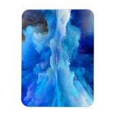 SlipperyJoeの抽象芸術クラウドアートワークのカラフル マグネット (縦)