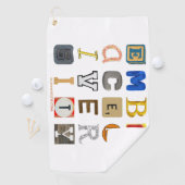 SlipperyJoeの採用する多様性のカットアウト文字c ゴルフタオル (インサイチュ)