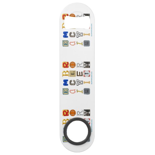 SlipperyJoeの採用する多様性のカットアウト文字c スピード栓抜き (正面)