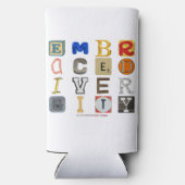 SlipperyJoeの採用する多様性のカットアウト文字c スリム缶クーラー (裏面)