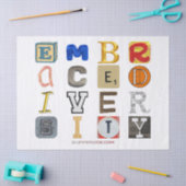 SlipperyJoeの採用する多様性のカットアウト文字c 薄葉紙 (クラフト)