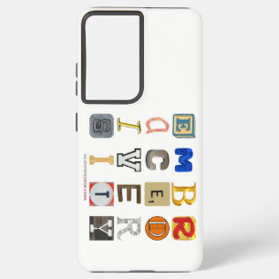 SlipperyJoeの採用する多様性のカットアウト文字c Samsung Galaxy S21 Ultraケース