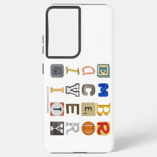 SlipperyJoeの採用する多様性のカットアウト文字c Samsung Galaxyケース (裏面)