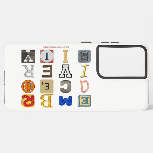 SlipperyJoeの採用する多様性のカットアウト文字c Samsung Galaxyケース (左側面)