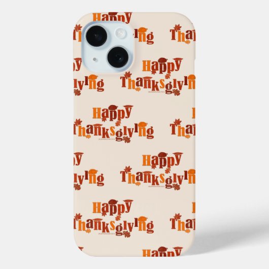 SlipperyJoeの明るくて華やかな感謝祭グラフィック Case-Mate iPhoneケース (裏面)
