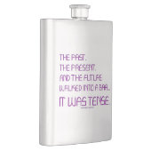 SlipperyJoeの時制の単語過去未来紫おもしろい フラスク (右)