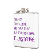 SlipperyJoeの時制の単語過去未来紫おもしろい フラスク (左)