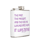 SlipperyJoeの時制の単語過去未来紫おもしろい フラスク (右)