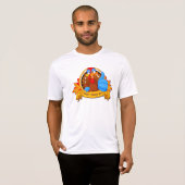 SlipperyJoeの楽しいカートゥーン風サンクスギビングデザイン Tシャツ (正面フル)