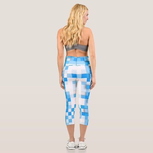 SlipperyJoeの正方形のアートワークモダンモザイク3- カプリレギンス (裏面)