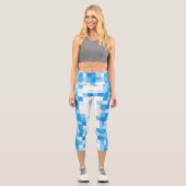 SlipperyJoeの正方形のアートワークモダンモザイク3- カプリレギンス (正面)