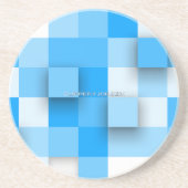SlipperyJoeの正方形のアートワークモダンモザイク3- コースター (正面)