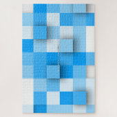 SlipperyJoeの正方形のアートワークモダンモザイク3- ジグソーパズル (縦)