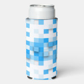 SlipperyJoeの正方形のアートワークモダンモザイク3- スリム缶クーラー (Seltzer裏面)