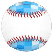 SlipperyJoeの正方形のアートワークモダンモザイク3- ソフトボール (裏面)