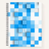 SlipperyJoeの正方形のアートワークモダンモザイク3- ノートブック (正面)