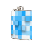 SlipperyJoeの正方形のアートワークモダンモザイク3- フラスク (左)
