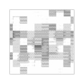 SlipperyJoeの正方形のアートワークモダンモザイク3- ラバースタンプ (インプリント)