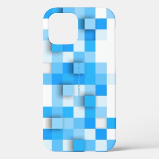 SlipperyJoeの正方形のアートワークモダンモザイク3- Case-Mate iPhoneケース (裏面)