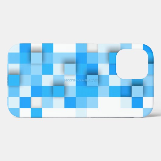 SlipperyJoeの正方形のアートワークモダンモザイク3- Case-Mate iPhoneケース (裏面 (横))