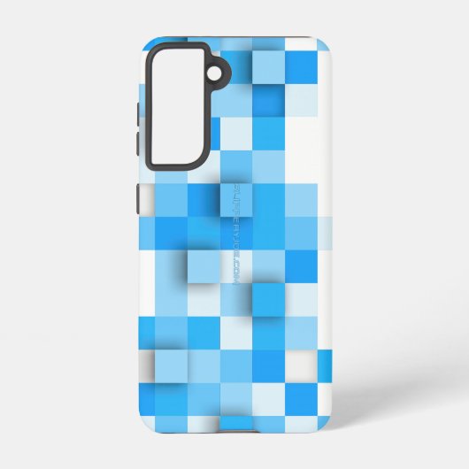 SlipperyJoeの正方形のアートワークモダンモザイク3- Samsung Galaxyケース (裏面)