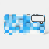 SlipperyJoeの正方形のアートワークモダンモザイク3- Samsung Galaxyケース (裏面横)