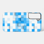 SlipperyJoeの正方形のアートワークモダンモザイク3- Samsung Galaxyケース (裏面横)